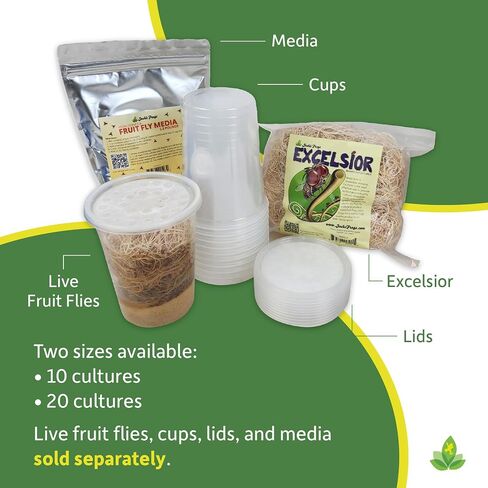 Josh's Frogs Excelsior (Makes 20 Fruit Fly Cultures) 9.2oz in Saudi Arabia