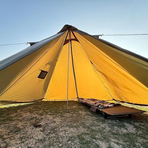Camping Hot Tent with Wood Stove Jack Winter Teepee Tent 4 Season Backpacking Tent for Survival Hunting Military Fishing in Kuwait