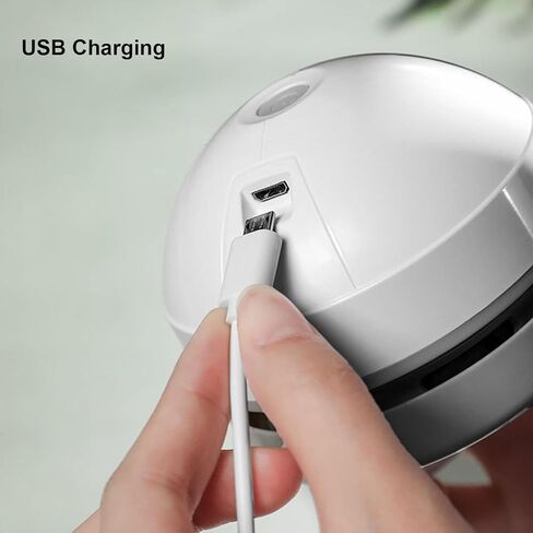 Mini Desktop Vacuum Cleaner, Cute Table Dust Vacuum Cleaner with Vacuum Nozzle Cleaning Brush, Portable Keyboard Cleaning Tool for Cleaning Eraser Crumbs, Dust, Crumbs, Computer, Keyboard, Car in Saudi Arabia