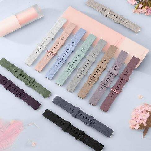 6 قطع من الأربطة المنقوشة بالزهور المتوافقة مع سوار Fitbit Inspire 2 للنساء والرجال، حزام بديل من السيليكون الناعم المسامي لتتبع اللياقة البدنية Fitbit Inspire 2 / Inspire HR/Inspire/Ace 2 in Saudi Arabia