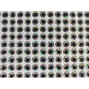 310Pcs 6mm Silver 3D Soft Holographic Fishing Lure Jig Fly Tying Material Craft Doll DIY Eyes，Accessories，Fly Tying Materials