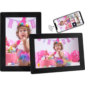 FRAMEO 15.6'' WiFi Digital Picture Frames 32GB Smart Touch Screen Digital Photo Frame 1920 * 1080 IPS FHD Large Digital Picture Frame Share Photos and Videos Anytime, Anywhere with The FRAMEO app