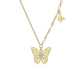 Meissa Butterfly Necklace for Women, Rose Gold Charm Necklace Dainty Pendant Handmade Jewelry Gift For Girls Bridesmaid - Cubic Zirconia