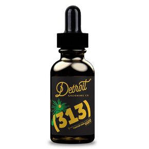 Detroit Grooming Co. Beard Growth Oil (313) - Toasted Vanilla Amber Scent - Natural, Organic & Calming Beard Oil for Men - Nourishes, Moisturizes & Boosts Growth - Relieves Itch & Dandruff - Beard Grower For Men - (1oz)