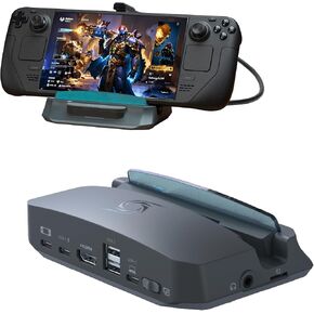AVerMedia Steam Deck Dock with HDMI 4K@60Hz, USB C Charging, Screen Mirroring, Video Capture for Steam Deck, ROG Ally, Legion Go, MSI Claw, Switch, iPhone, iPad - X'TRA GO GC515