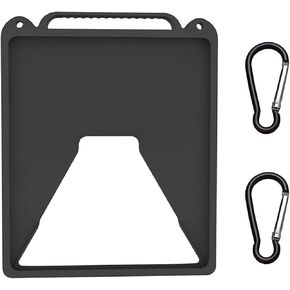 for StarLink Mini Silicone Protective Case with Carabiner Anti-Drop Scratch-Resistant Space-X Mini Full Coverage Protective Case (White)