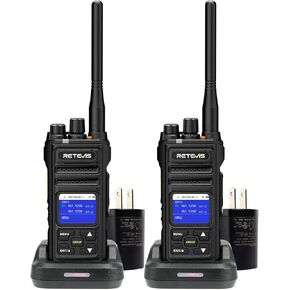 Retevis NR30S Walkie Talkies Long Range, IP67 Waterproof GMRS Two Way Radio, High Power 2 Way Radio, Noise Canceling, Repeater Capable, Group Call, for Off-Road Hunting(2 Pack)