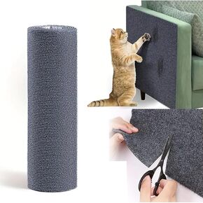 Cat Scratch Furniture Protector, Adhesive Cat Scratch Pad Couch Cat Scratch Protector from Cats Scratching, DIY Climbing Cat Scratcher Couch Protector from Cat Claws for Indoor Cats (Beige)