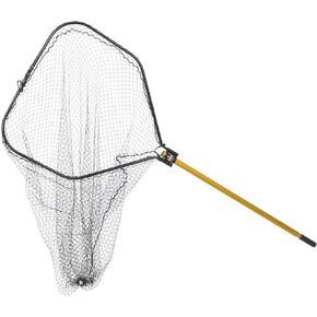 Frabill Power Stow Knotless Net | Premier Fishing Net with Telescoping Handle for Saltwater and Freshwater