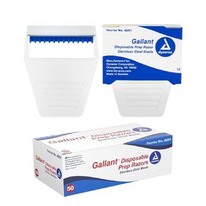 Gallant Disposable Prep Razors, Box of 50