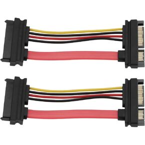 Create idea 2pcs SATA to SAS Data Cable 22 Pin Male to 29 Pin Female Adapter Hard Drive Cable 8cm for SFF-8482 Host Hard Drive Compatible with Dell