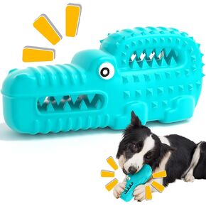 Zimtty Dog Toys, 3 Pack Indestructible Dog Chew Toys for Aggressive Chewers, Durable Tough Dog Toys for Large Medium Small Dogs Nylon Teething Chew Toys with Real Bacon Flavor