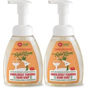 Rebel Green Liquid Hand Soap - Moisturizing Natural Bathroom & Kitchen Liquid Soap - Gentle Household Hand Wash with Cinnamon & Clove Scent - (1 Gallon Refill Bottle)