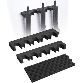 EZshoot Indoor Foam Gun Rack for Storage Rifle Rack with Magnetic Strip Gun Safe Cabinet Accessories Shotgun Holder Quick Access Rack for Outdoor