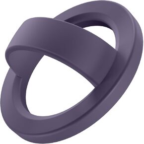 Magnetic Phone Grip, Compatible with MagSafe, Removable Loop Grip with Silicone Soft Finger Strap, Phone Ring Holder for Back of Phone for iPhone 15/14/13/12 Pro Max/Plus (Stone)