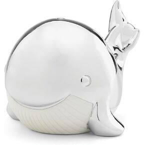 Reed & Barton Piggy with Wheels Silverplate Bank, 1.75 LB, Metallic