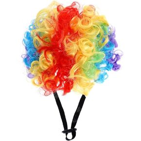 1 Pcs Funny Pets Wigs for Dog, Blonde Curly Dog Wig Adjustable Pet Wigs for Halloween Pet Costume Accessories for Christmas, Parties, Festivals Cosplay (Gold)