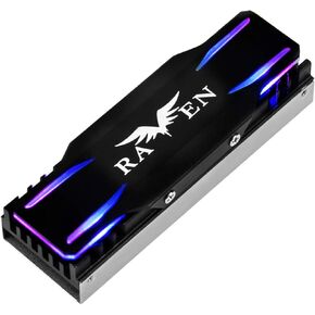 SilverStone Technology TP03-ARGB M.2 SSD Cooling kit with ARGB Lighting, TAA Compliant