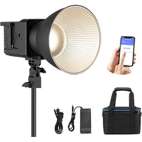 سوكاني مصباح فيديو LED RGB X60 مع تحكم عن طريق التطبيق، بحد اقصى 80 واط ثنائي اللون 2800-10000 كلفن CRI96+ TLCI 95+ اضاءة بوينز للتصوير الفوتوغرافي وتسجيل الفيديو وحفلات الزفاف والتصوير في الهواء in Kuwait