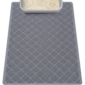 Cat Litter Mat Litter Box Mat，Litter Trapping Mat Premium Durable PVC Pad, 23 x 14 Inches Kitty Litter Box, Easy to Clean，Non-Slip，Urine Waterproof