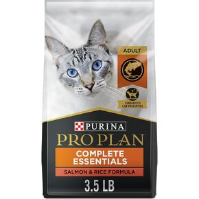 Purina Pro Plan High Protein Cat Food With Probiotics for Cats, Salmon and Rice Formula - 3.5 lb. Bag