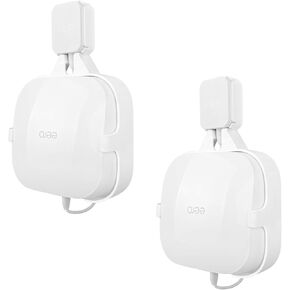 HOLACA Outlet Wall Mount Hanger for eero Pro 6 tri-Band mesh Wi-Fi 6 Systems, Space Saving Holder, Easy Moved, Cord Management for eero 6 Without Messy Wires and Screws (2 Pack)