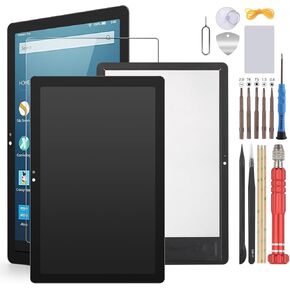 LCD Display Touch Screen Digitizer Assembly Replacement for Amazon Fire HD 10 Gen 11th 2021 T76N2B/T76N2P with Repair Tools Kit