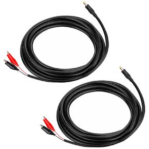 KSK 79-inch Chew Proof Trail Camera Power Cord (2 Pack) with Alligator Clips, 4.0x1.7mm DC External Power Cable, Compatible with Tactacam Reveal, X, XB, SK, Wise Eye, Spartan Gocam, etc