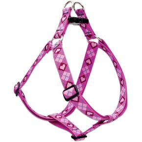 LupinePet Originals 1" Puppy Love 24-38" Step In Harness for Large Dogs