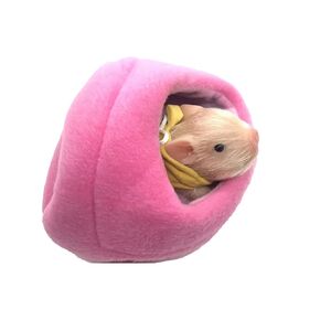 Silicone Piglet Accessories Hamster Accessories -NO PIGLET INCLUDED (Piglet Pink Carrier Bag)