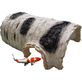 Koi Pond Cave, Extra Large Pond Decor, Resin Fish Cave for Pond, 20" x 13.4" x 7.5"