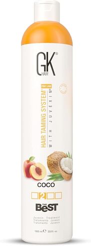 GK HAIR Global Keratin The Best (10.1 Fl Oz/300ml) Smoothing Keratin Hair Treatment - Professional Brazilian Complex Blowout Straightening For Silky Smooth & Frizz Free Hair in Kuwait