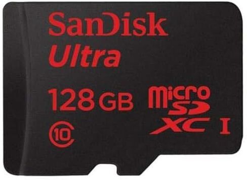 Sandisk Ultra - Flash Memory Card - 128 GB - MicroSDXC UHS-I, Black (SDSQUNC-128G-AN6IA) in Kuwait