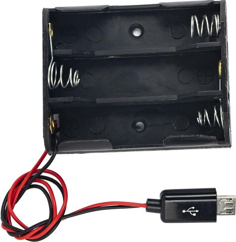 3 فتحات 1.5 فولت حامل بطارية AA (بدون مفتاح) موصل USB ميكرو للميكرو: بت لـ Pi Zero in Saudi Arabia