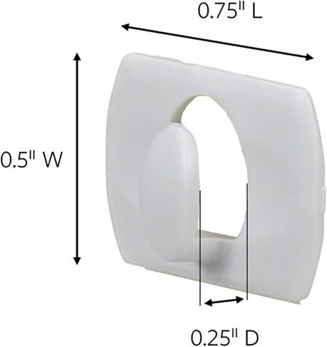 Command 17026 Decorating, White, 20 (17026-ES) 20PK Clip/Comm Adhesive, Clear in Saudi Arabia