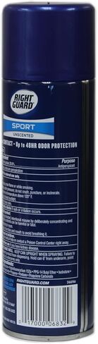 Right Guard Sport Unscented Aerosol Antiperspirant Spray 6 oz (Pack of 8) in Kuwait