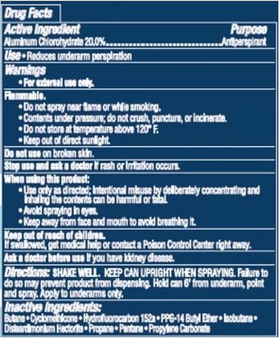 Right Guard Sport Unscented Aerosol Antiperspirant Spray 6 oz (Pack of 8) in Kuwait