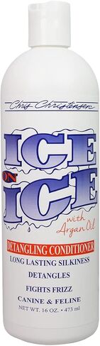 Chris Christensen Ice on Ice Detangling Dog Conditioner, Groom Like a Professional, Dematts, Moisturizes, Creates Long Lasting Silkiness, All Coat Types, Made in USA, 1gal in Saudi Arabia