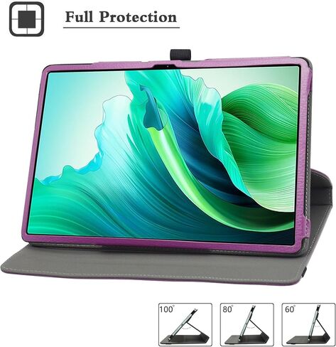 حافظة MAMA MOUTH لجهاز OUKITEL OT8 دوارة، حامل دوار 360 درجة مع غطاء بنمط لطيف لجهاز OUKITEL OT8 مقاس 11 بوصة، أرجواني in Kuwait