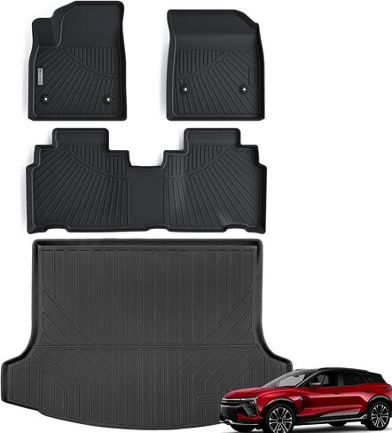 Floor Mats &Trunk Mat for Mazda CX-5 2017-2023 2024, 2 Rows Full Set with Cargo Liner,TPE All Weather Protection Car Floor Liners Accessory for Mazda CX 5-Black in Saudi Arabia