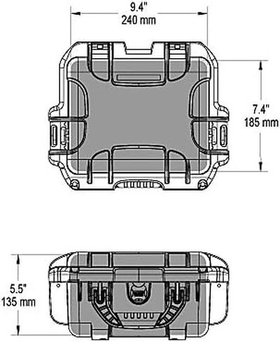 Nanuk 905 Waterproof Hard Case with Foam Insert - Black in Saudi Arabia