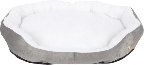 ShellKingdom Medium Dog Bed, Washable Pet Bed, Rectangle Warming Dog Bed for Dogs Up to 35lbs, 23.62 X 19.68INCH (Wine Red) in Saudi Arabia