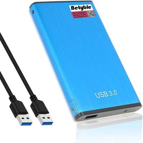 2.5-Inch Aluminum SATA to USB 3.0 Tool-Free External Hard Drive Enclosure Case [Optimized for 7mm/9mm HDD/SSD, Support UASP Compatible with WD Toshiba Samsung Hitachi PS4 Xbox PC TV] (Blue) in Saudi Arabia