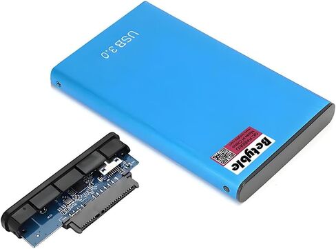 2.5-Inch Aluminum SATA to USB 3.0 Tool-Free External Hard Drive Enclosure Case [Optimized for 7mm/9mm HDD/SSD, Support UASP Compatible with WD Toshiba Samsung Hitachi PS4 Xbox PC TV] (Blue) in Saudi Arabia