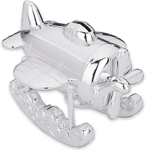 Reed & Barton Piggy with Wheels Silverplate Bank, 1.75 LB, Metallic in Saudi Arabia