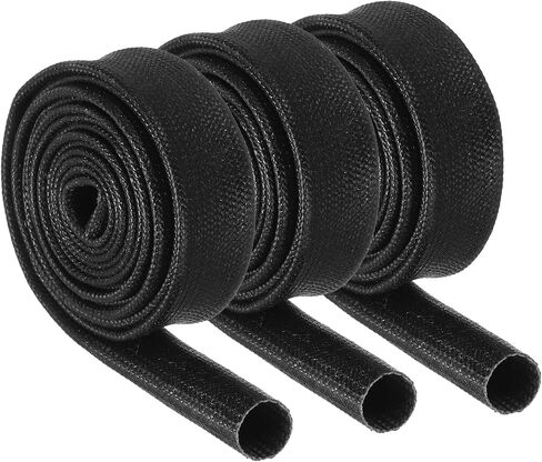 MECCANIXITY 3Pcs Wire Insulation Braid Fire Sleeve,9.8Ft-8mm ID White, High Temp Silicone Coated Fiberglass Sleeving for Automotive Hose Lines Electrical Wiring in Saudi Arabia