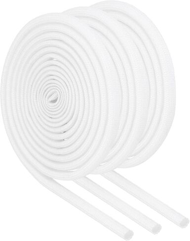 MECCANIXITY 3Pcs Wire Insulation Braid Fire Sleeve,9.8Ft-8mm ID White, High Temp Silicone Coated Fiberglass Sleeving for Automotive Hose Lines Electrical Wiring in Saudi Arabia