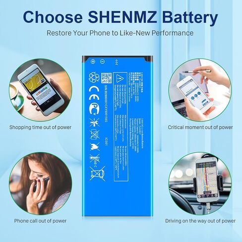 بطارية SHENMZ TLi028C7، (𝟐𝟎𝟐𝟰 𝐍𝐞𝐰 𝐔𝐩𝐠𝐫𝐚𝐝𝐞) بديلة ذات سعة عالية متوافقة مع هاتف Alcatel per 1A 1B Year 2020 5002H Tracfone A3 A509DL 3.85V,300 0 مللي أمبير/11.55 واط ساعي in Kuwait