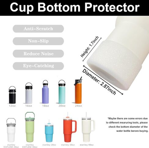 40Oz Stanley Cup Accessories Set Including 2 Pcs Silicone Spill Proof Stopper 2 Pcs Beadable Charms 2 Pcs Straw Cover Cap 2 Pcs Silicone Boot for Stanley Cup Stanley 40oz Tumbler in Saudi Arabia