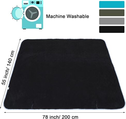 Preboun 4 Pack Large Waterproof Stadium Blanket Bulk 55x78 Inch Thick Warm Fleece Camping Blanket Windproof Picnic Blankets for Homelss Donations Cold Weather Football Games Concert Beach Outdoor in Saudi Arabia